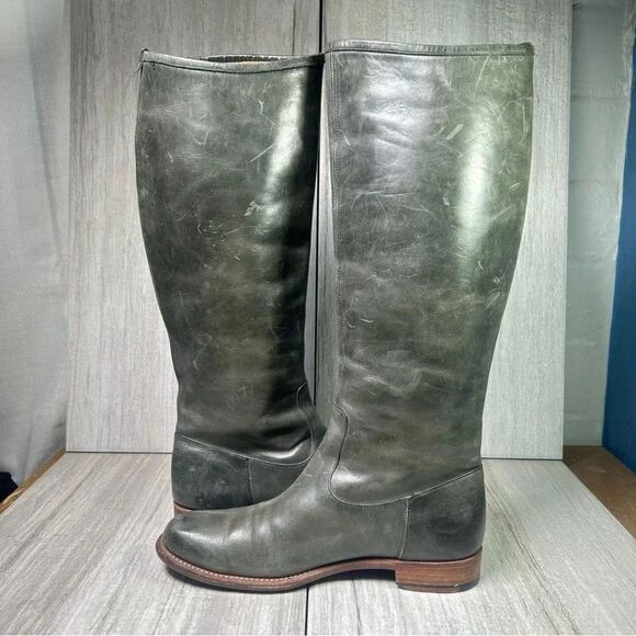 RARE Plus By Chausser Japan Tall Riding Equestrian Boots Leather Womens Size 6.5 - Picture 2 of 11